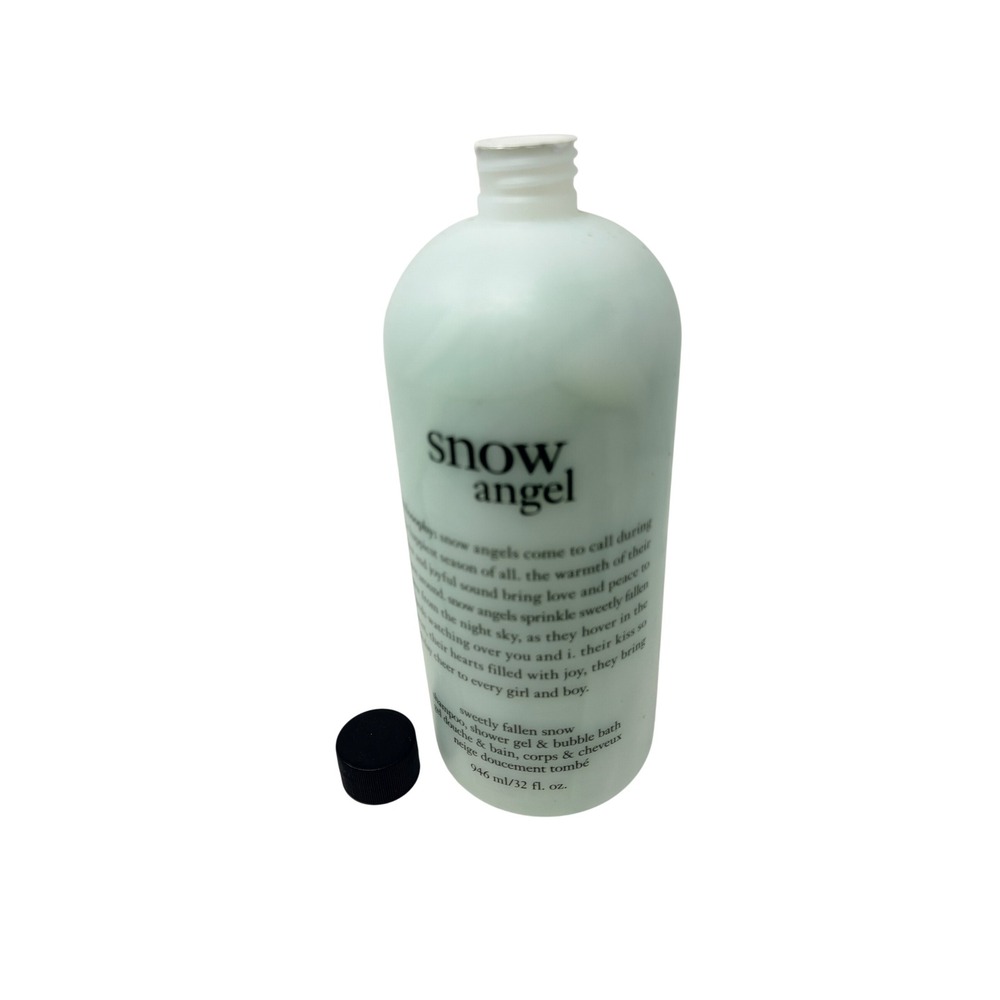 Philosophy Snow Angel 3-in-1 Shampoo Shower Gel Bubble Bath 32 oz Large Bottle - Picture 2 of 4